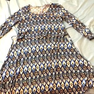 Justice Blue diamond design dress